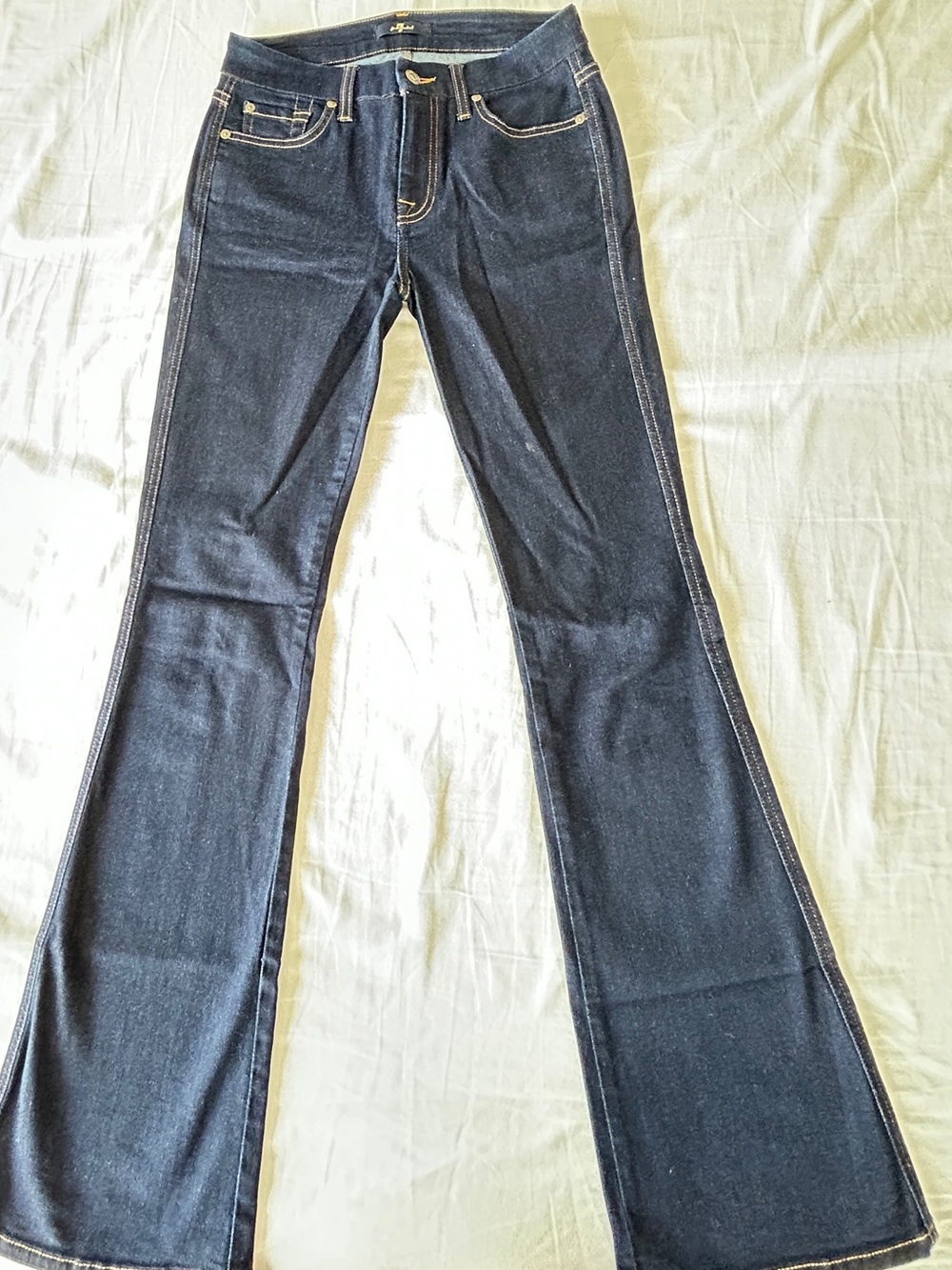 7 For All Mankind Dark Indigo Bootcut Jeans